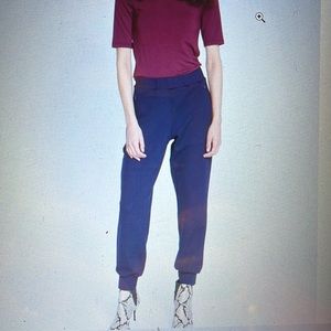 Universal Standard Luxe Laid-Back Ponte Joggers Size M (18-20) Navy - NWT